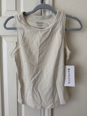 Athleta Ivory Athletic Tank Top